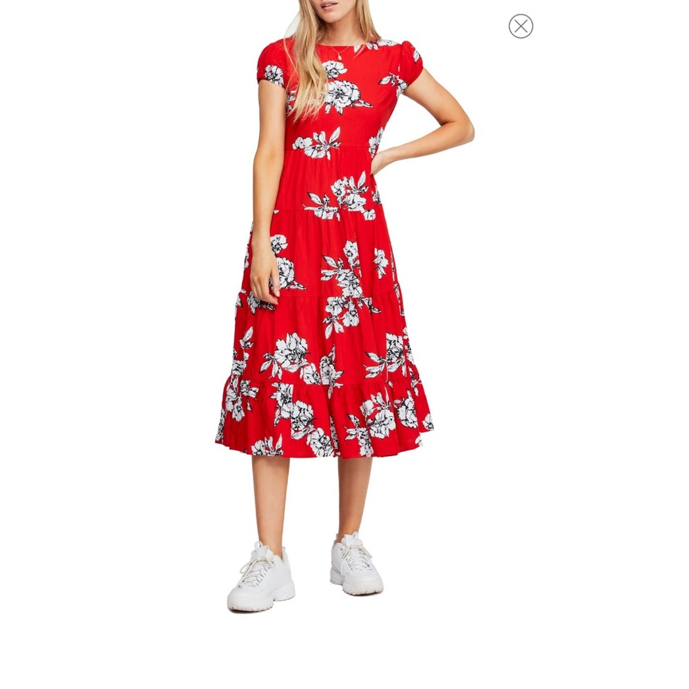 Free People Rita Tiered Midi Dress